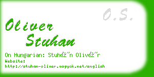 oliver stuhan business card